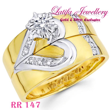 cincin kawin couple love berlian tunangan nikah pernikahan emas perak palladium platina titanium platinum putih kuning RR147