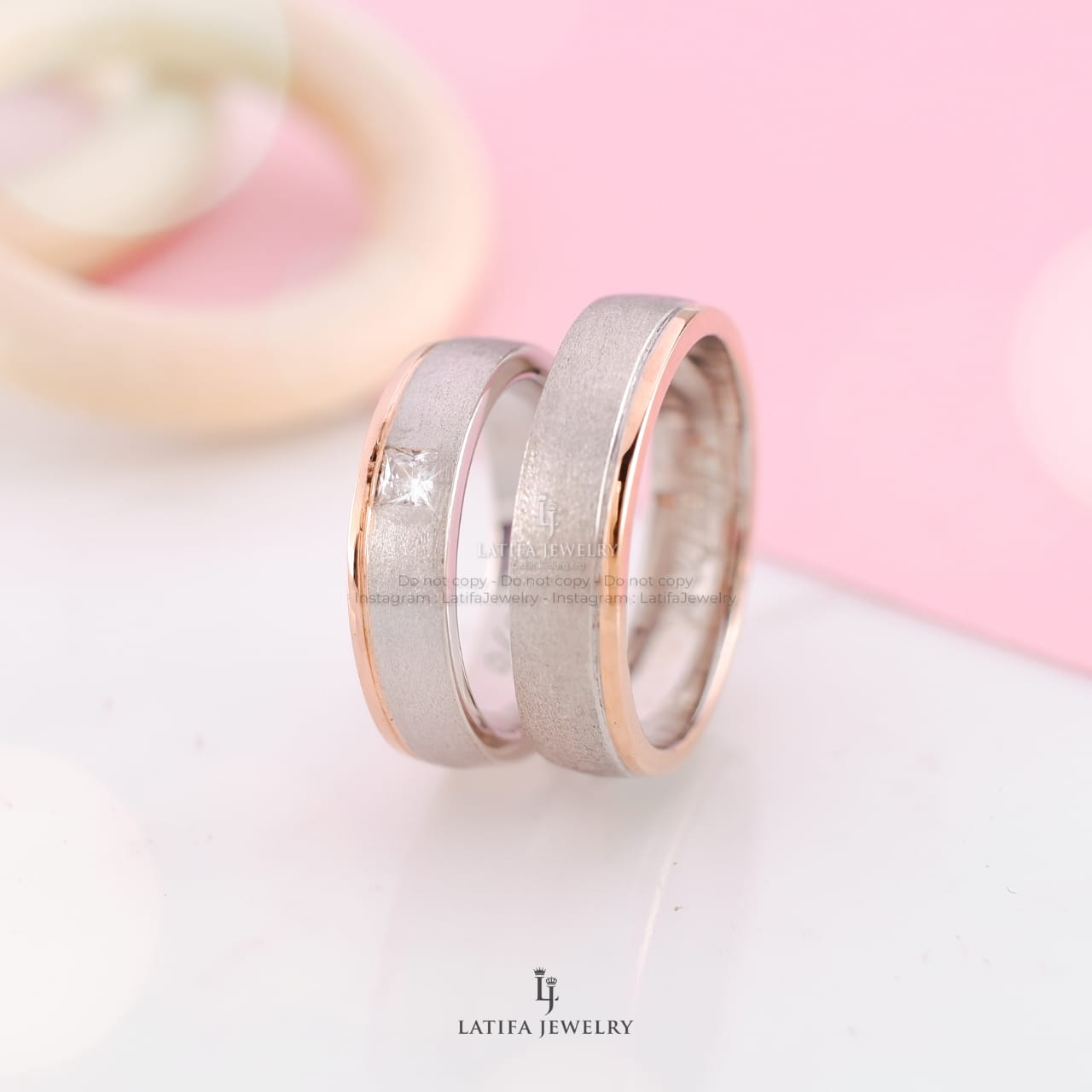 cincin kawin tunangan nikah solo bahan emas palladium platinum perak silver couple bikin toko (2)