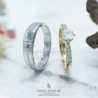 Cincin nikah tunangan kawin couple custom depok bahan emas perak palladium platinum seserahan lamaran Depok